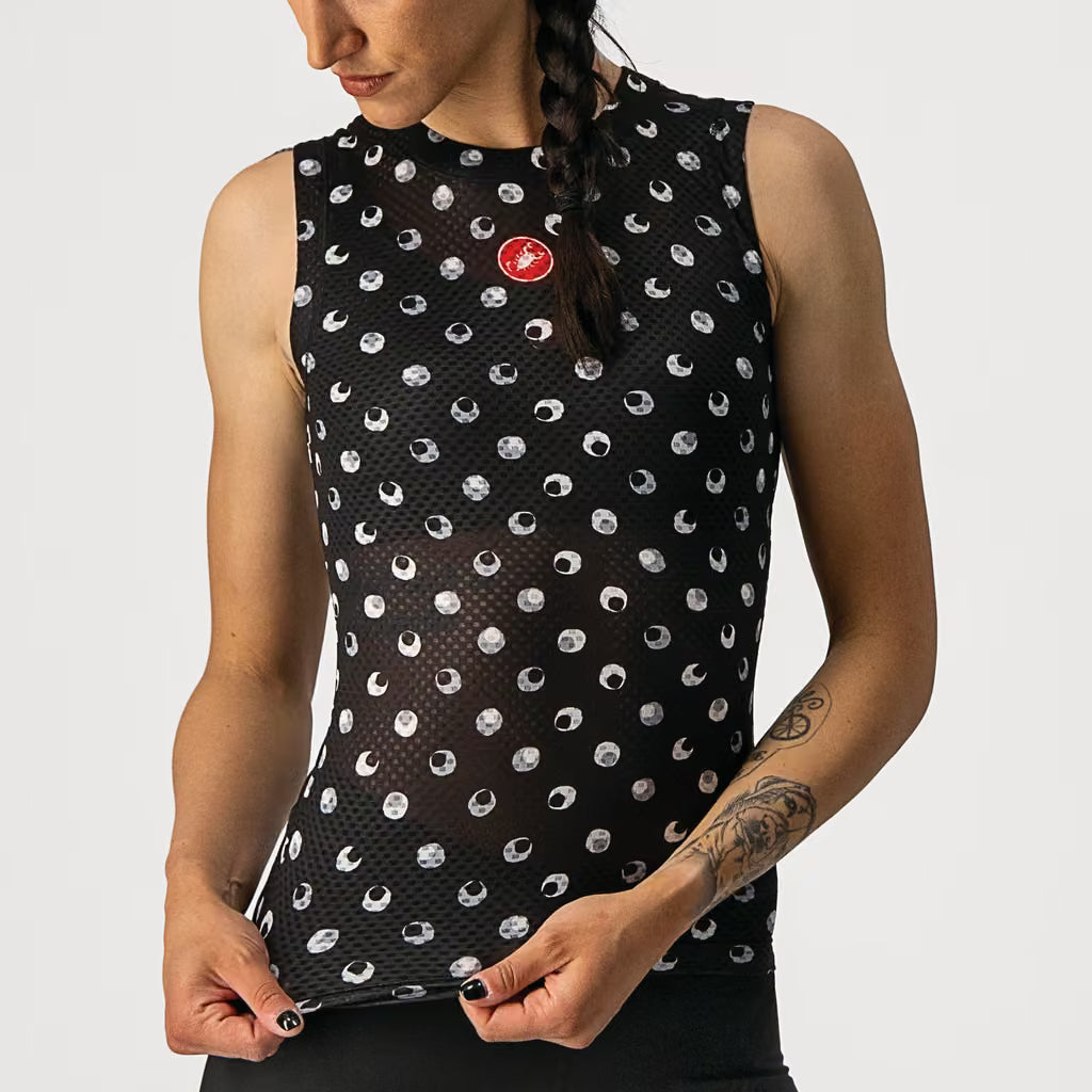 Castelli Pro Mesh 3 Sleeveless Baselayer Women's Light Black - Image 3