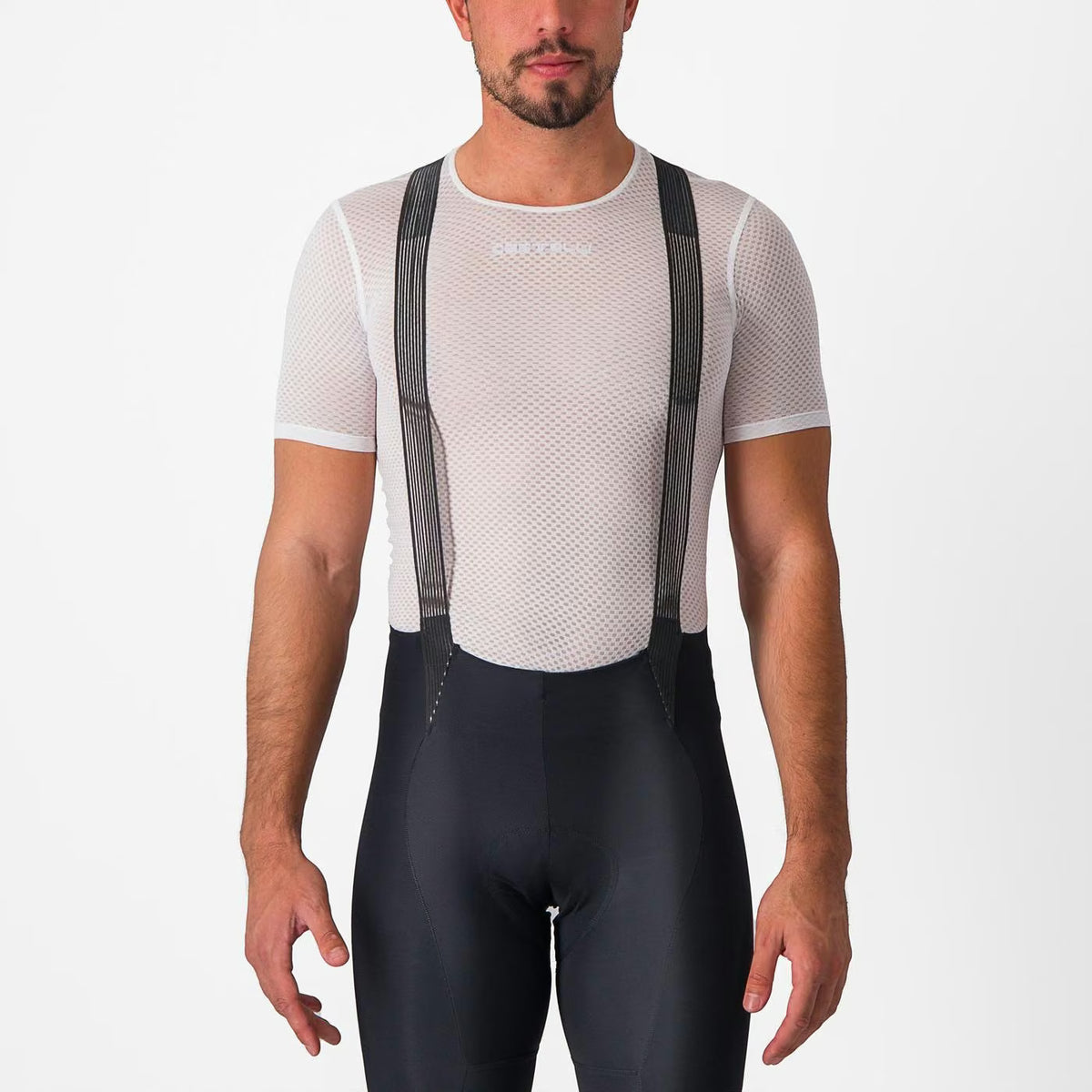 Castelli Pro Mesh 2.0 Short Sleeve Baselayer Men's White - Image 4
