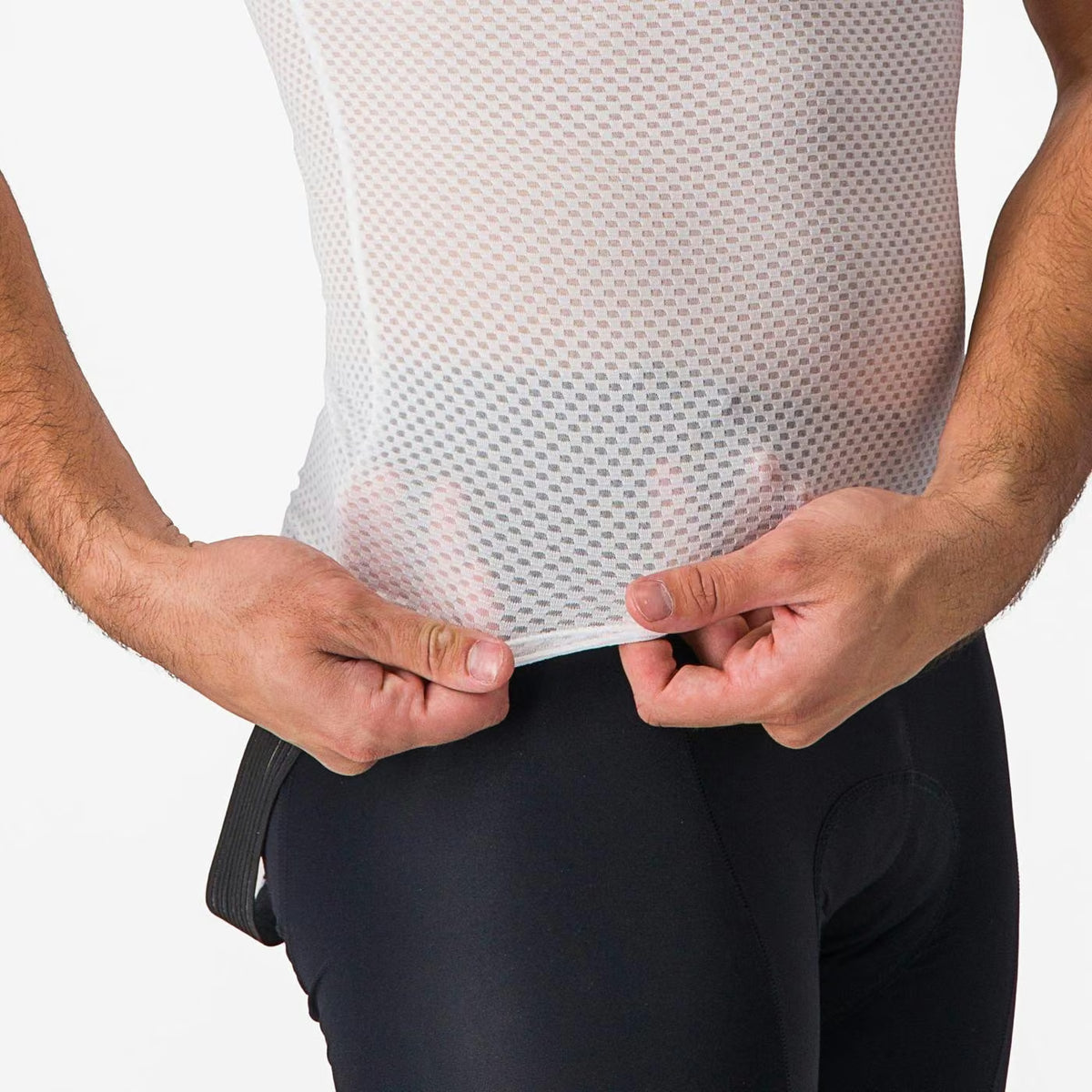 Castelli Pro Mesh 2.0 Short Sleeve Baselayer Men's White - Image 7