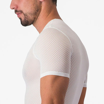 Castelli Pro Mesh 2.0 Short Sleeve Baselayer Men's White - Image 8