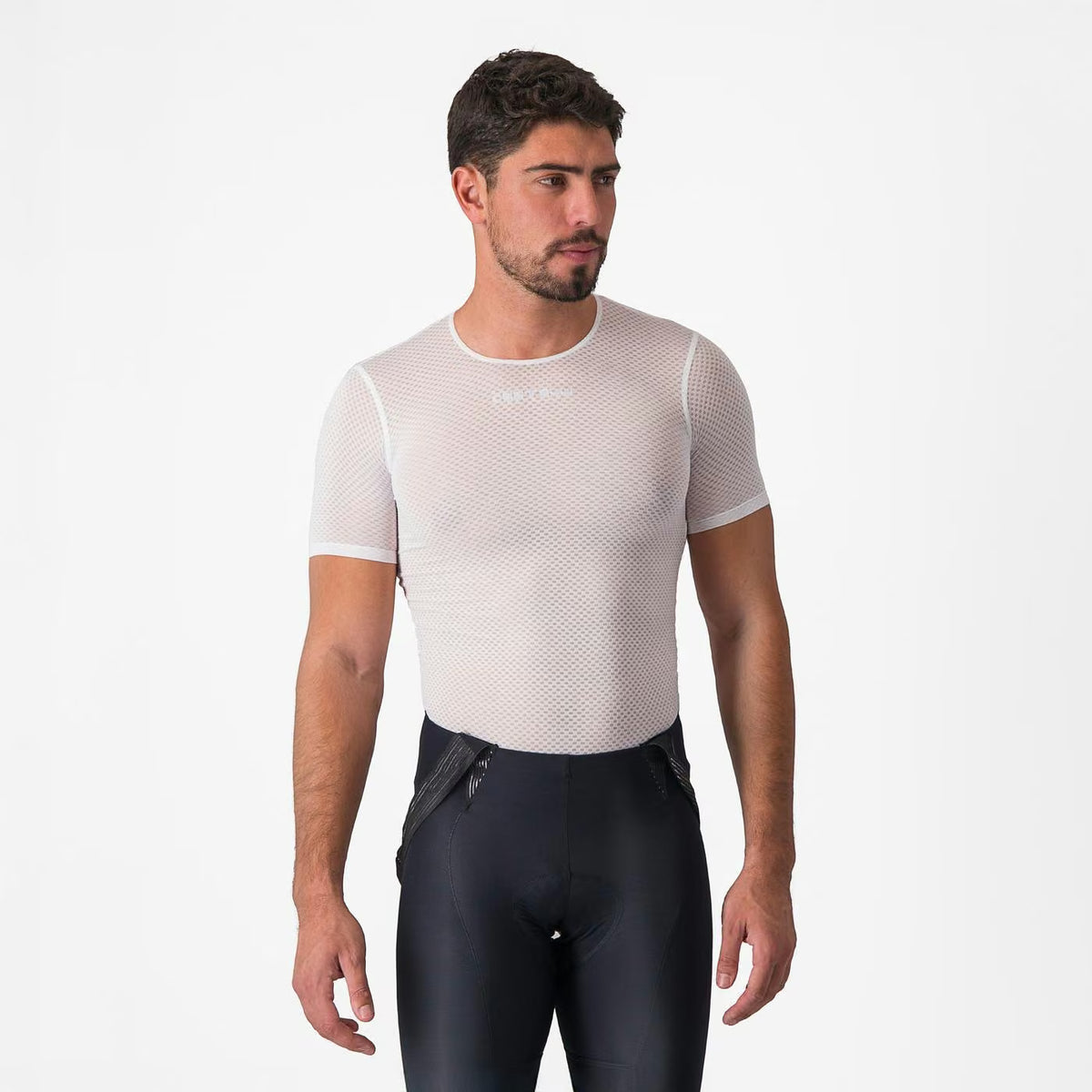 Castelli Pro Mesh 2.0 Short Sleeve Baselayer Men's White - Image 1