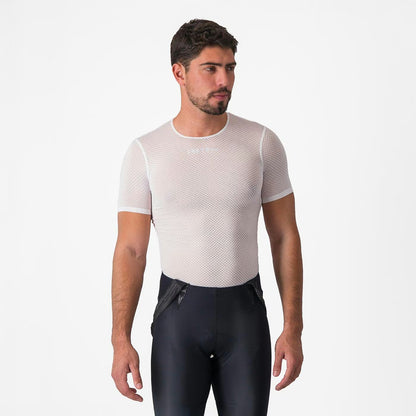 Castelli Pro Mesh 2.0 Short Sleeve Baselayer Men's White - Image 1