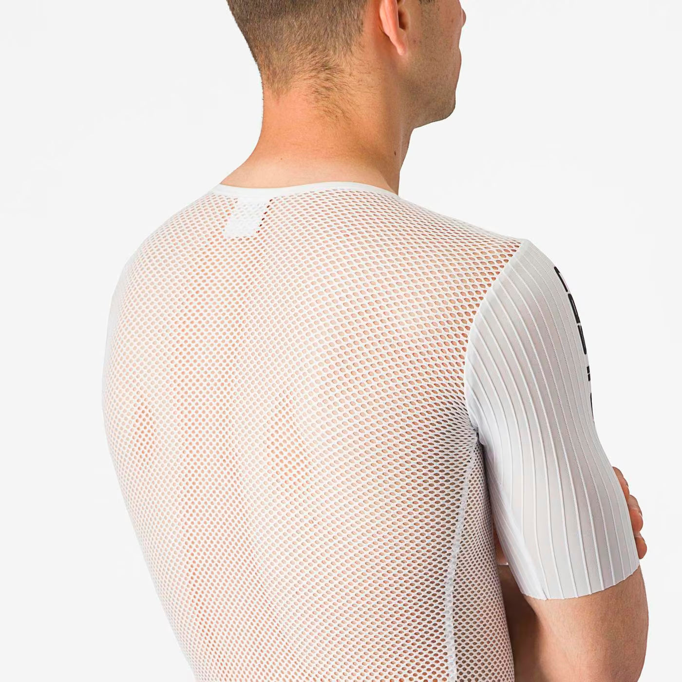 Castelli Bolero Mesh Short Sleeve Baselayer Men's White - Image 4