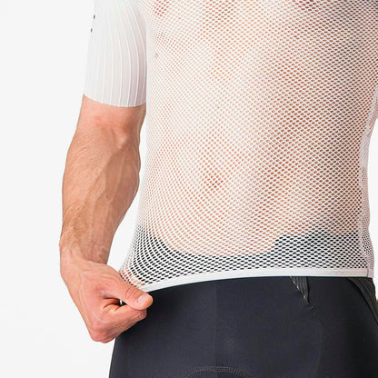 Castelli Bolero Mesh Short Sleeve Baselayer Men's White - Image 5
