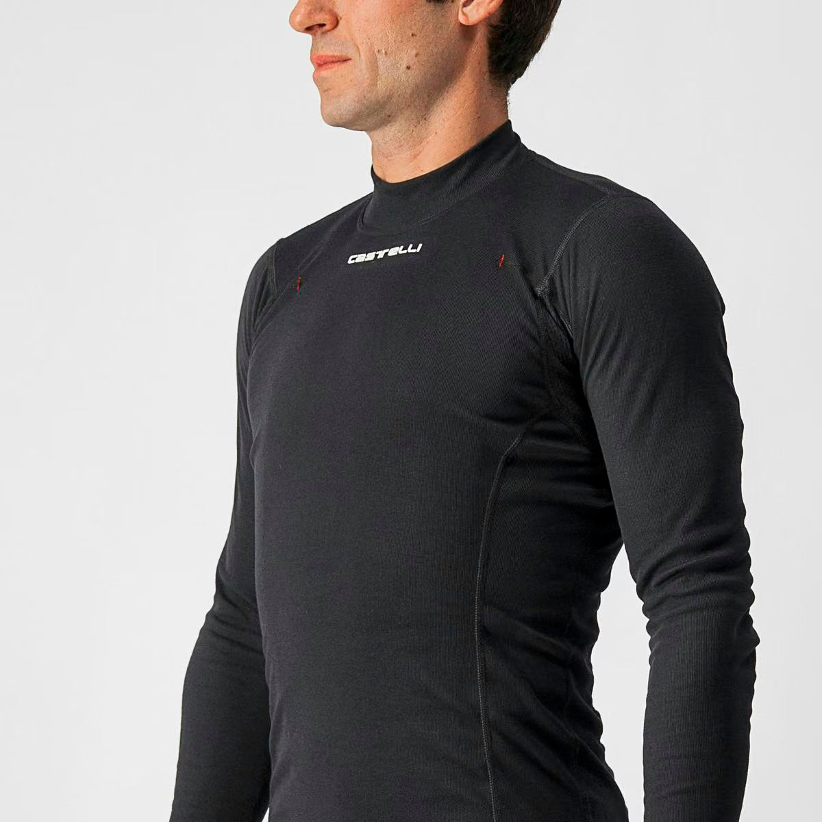 Castelli Flanders Warm LS Baselayer Men's Black - Image 3