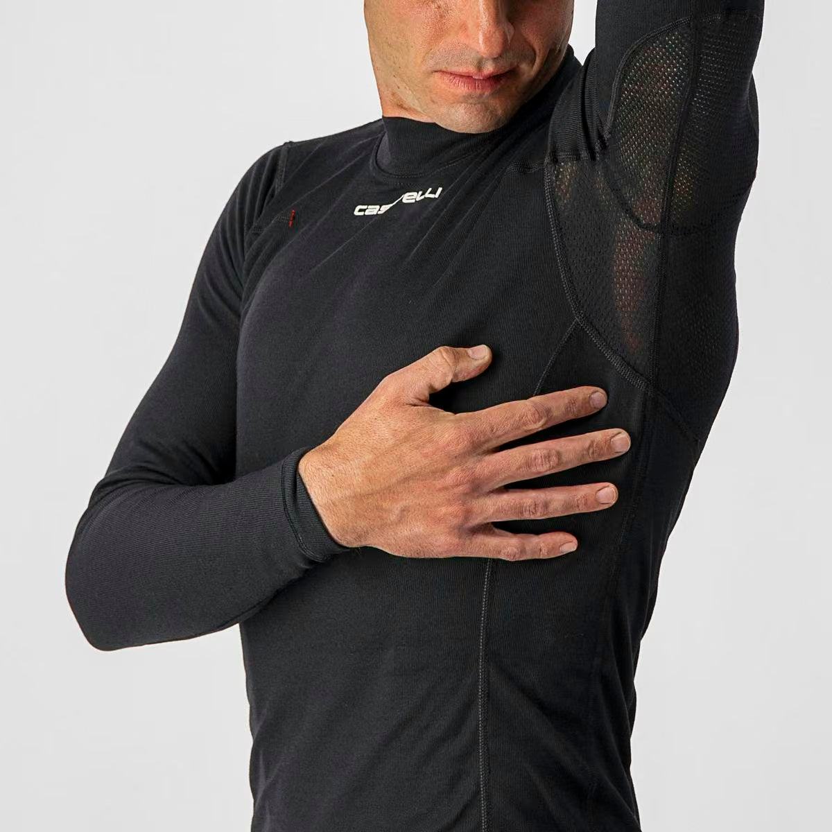Castelli Flanders Warm LS Baselayer Men's Black - Image 5