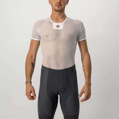 Castelli Bolero Mesh Short Sleeve Baselayer Men's White - Image 7