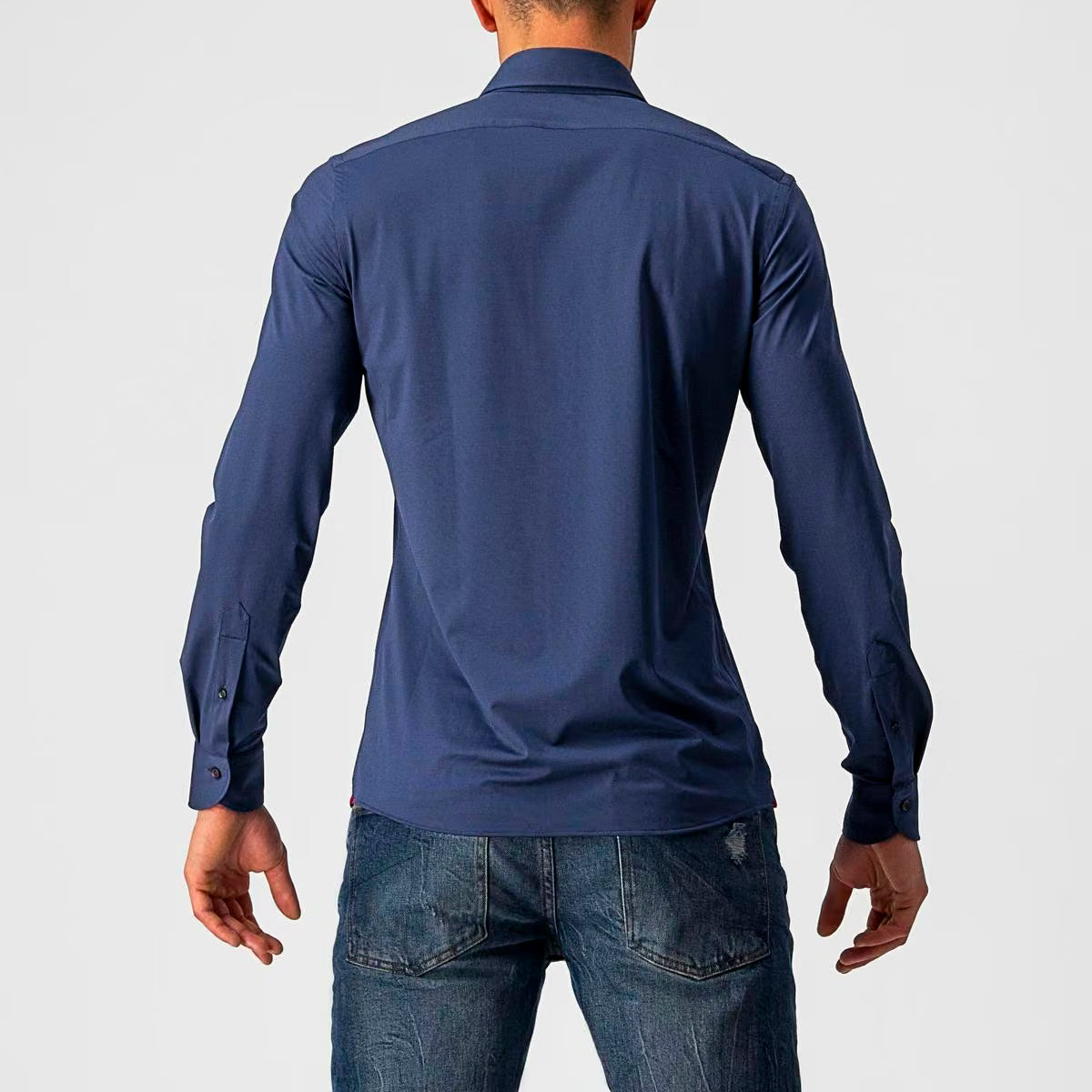 Castelli VG Button Shirt Men's Indigo - Image 2