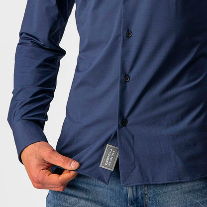 Castelli VG Button Shirt Men's Indigo - Image 3