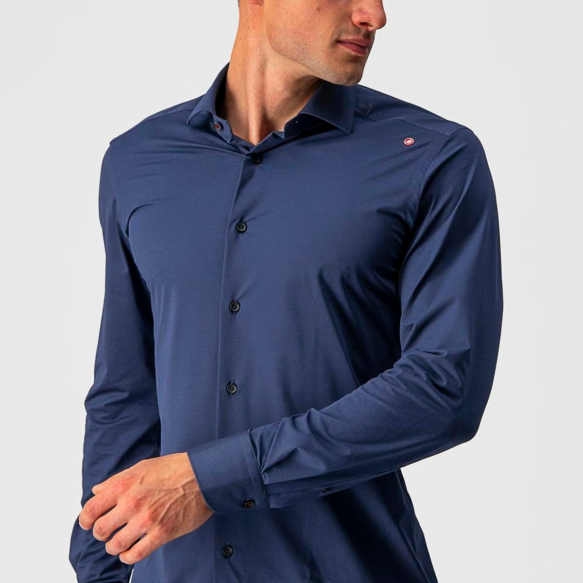 Castelli VG Button Shirt Men's Indigo - Image 5