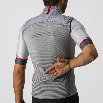 Castelli Aria Vest Men's Silver Gray - Image 3