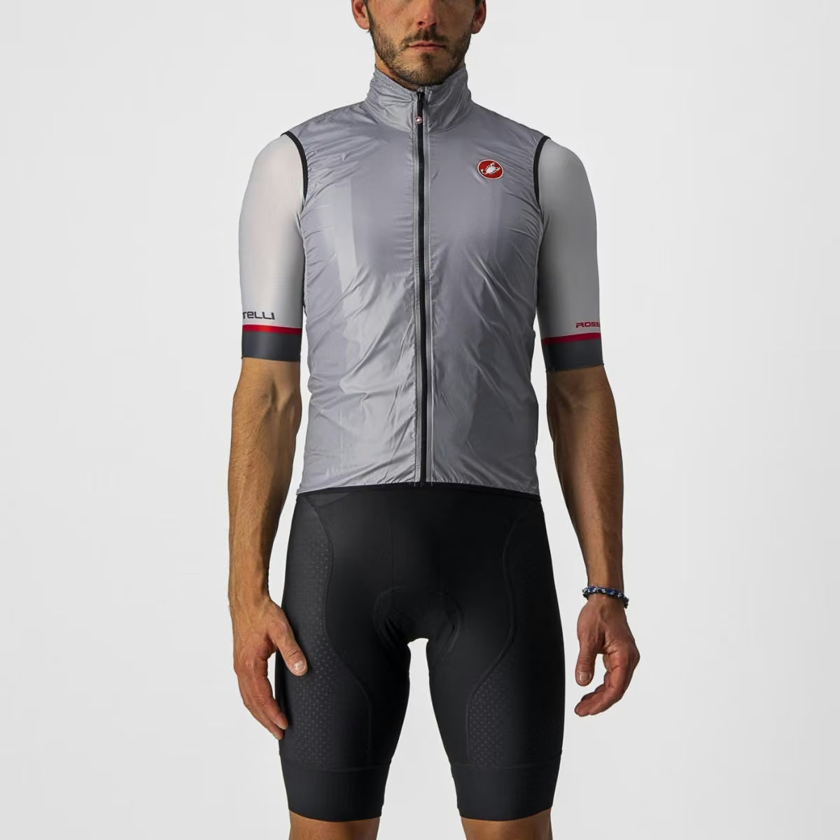 Castelli Aria Vest Men's Silver Gray - Image 1