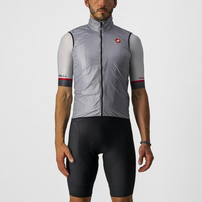 Castelli Aria Vest Men's Silver Gray - Image 1