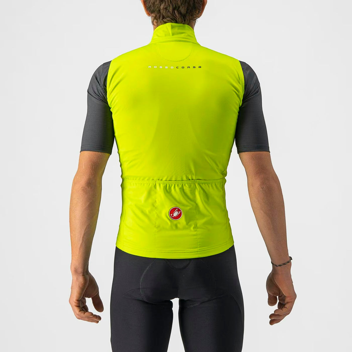 Castelli Pro Thermal Mid Vest Men's Electric Lime - Image 2