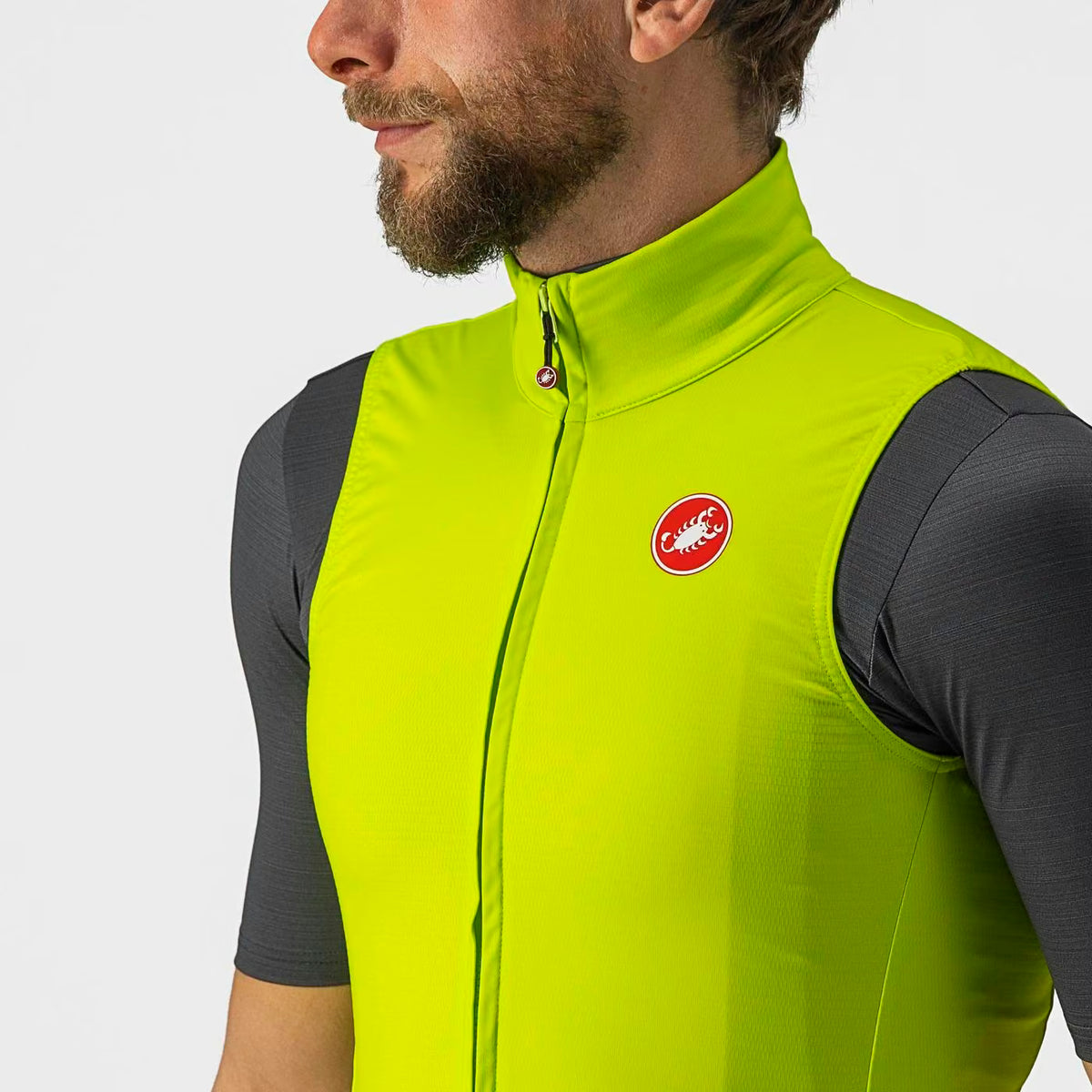 Castelli Pro Thermal Mid Vest Men's Electric Lime - Image 5