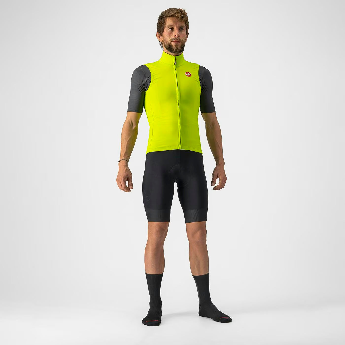 Castelli Pro Thermal Mid Vest Men's Electric Lime - Image 6