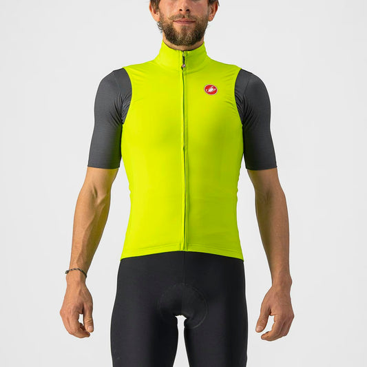 Castelli Pro Thermal Mid Vest Men's Electric Lime - Image 1