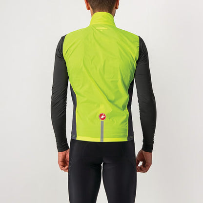 Castelli Squadra Stretch Vest Men's Yellow Fluo/Dark Grey - Image 2
