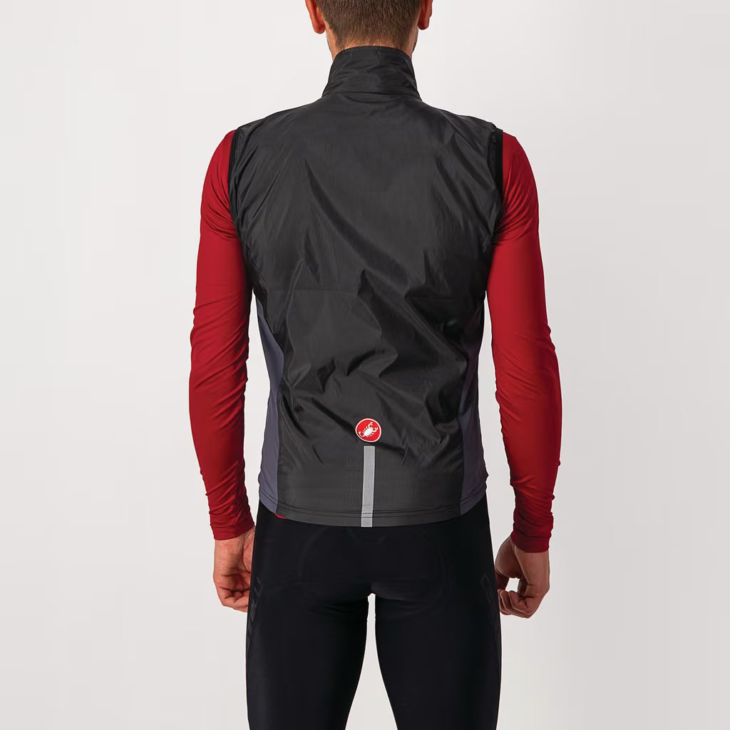 Castelli Squadra Stretch Vest Men's Light Black/Dark Gray - Image 2