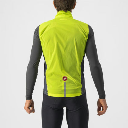 Castelli Squadra Stretch Vest Men's Lime/Dark Gray - Image 2