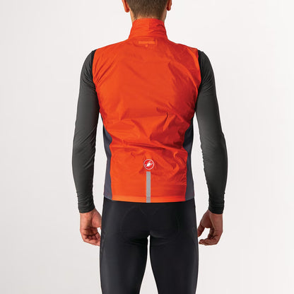 Castelli Squadra Stretch Vest Men's Fiery Red/Dark Gray - Image 2