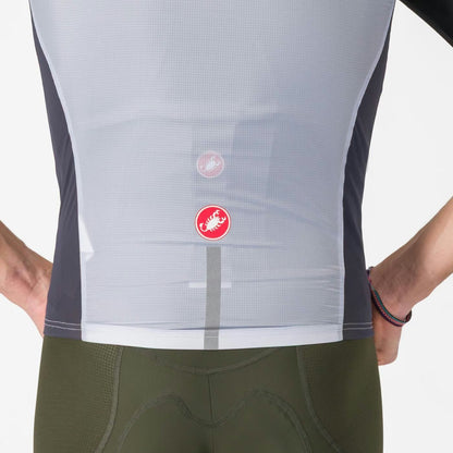 Castelli Squadra Stretch Vest Men's Silver Gray/Dark Gray - Image 4