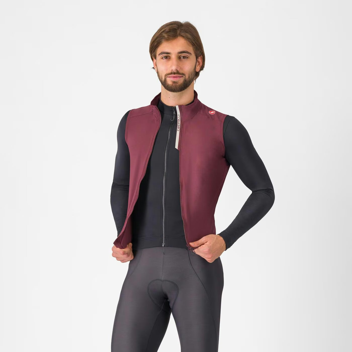 Castelli Espresso Vest Deep Bordeaux - Image 1