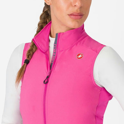Castelli Espresso Vest Women's Violet Pink / Dary Gray - Image 3