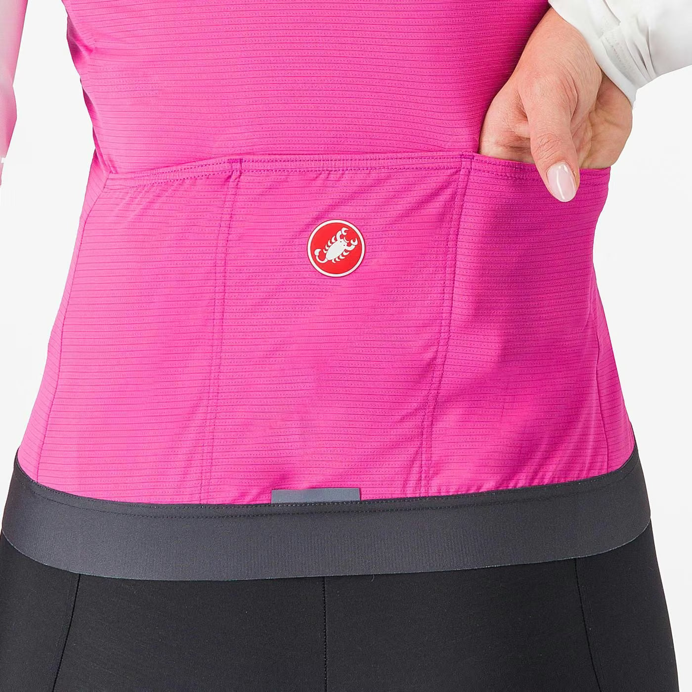 Castelli Espresso Vest Women's Violet Pink / Dary Gray - Image 4