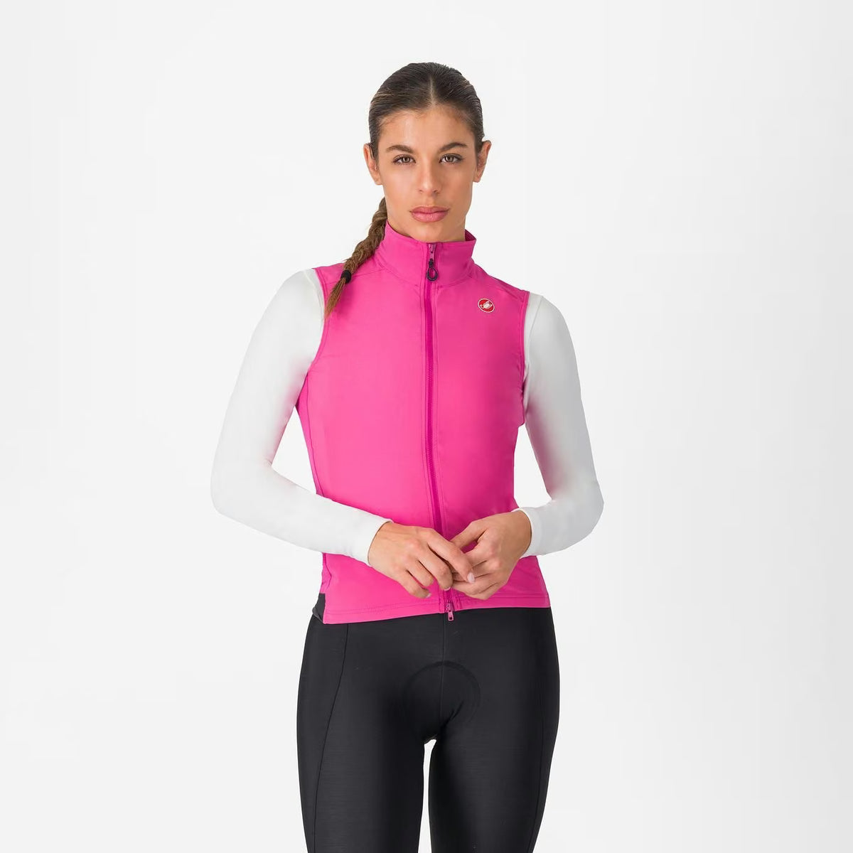 Castelli Espresso Vest Women's Violet Pink / Dary Gray - Image 1