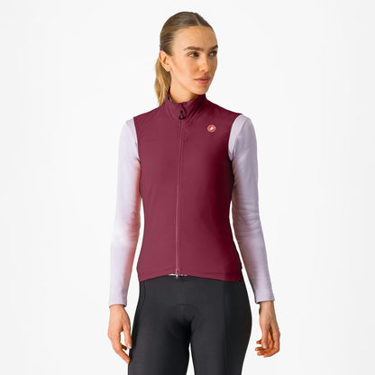 Castelli Espresso Vest Women's Deep Bordeaux - Image 1
