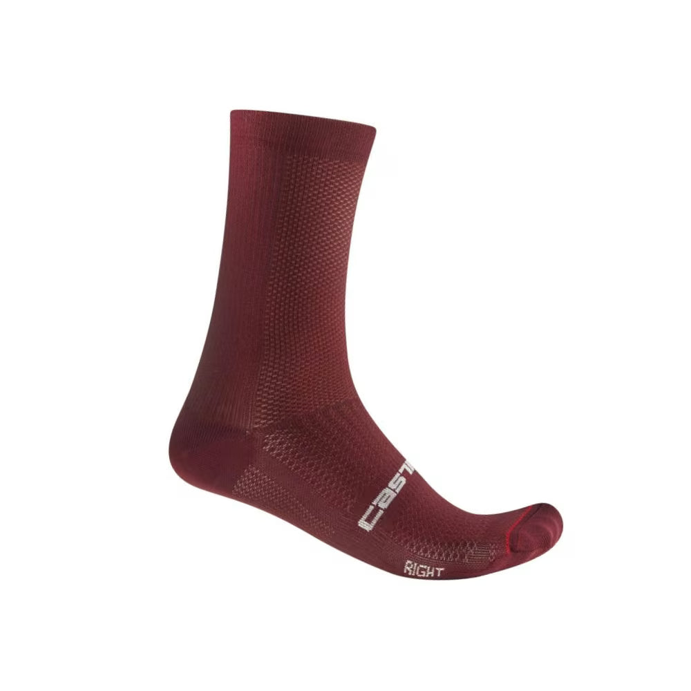 Castelli Espresso 18 Socks Deep Bordeaux - Image 1
