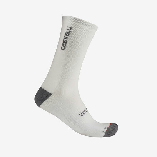 Castelli Venti Soft Merino Sock White - Image 1