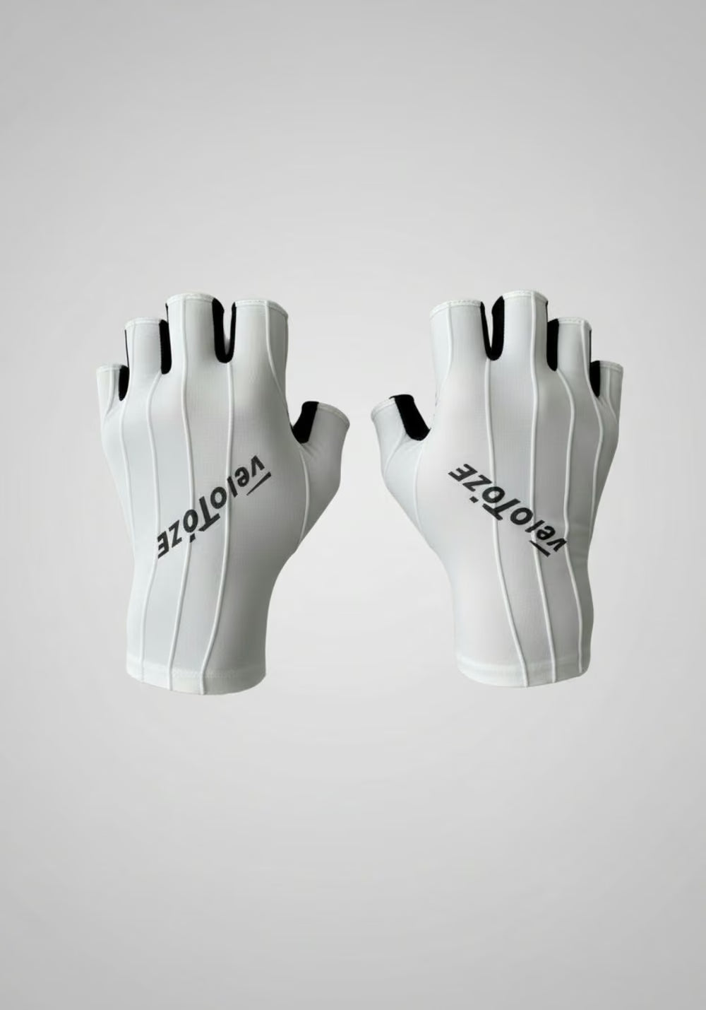 VeloToze Pro Aero Gloves White - Image 1