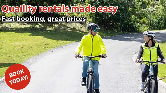 EBike Rental People Riding The Rental Fleet