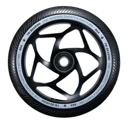 Envy 120MM X 30MM Tri Bearing Wheel - Black/Black