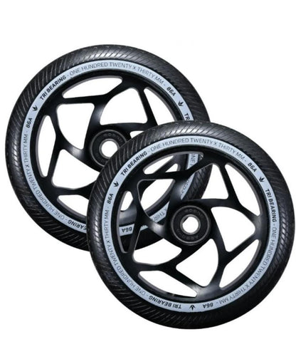 Envy 120MM X 30MM Tri Bearing Wheel - Black/Black