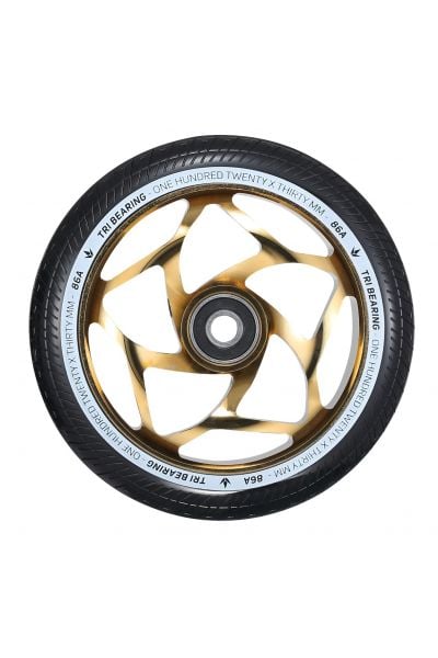 Envy 120mm X 30mm Tri Bearing Wheel - Gold/Black