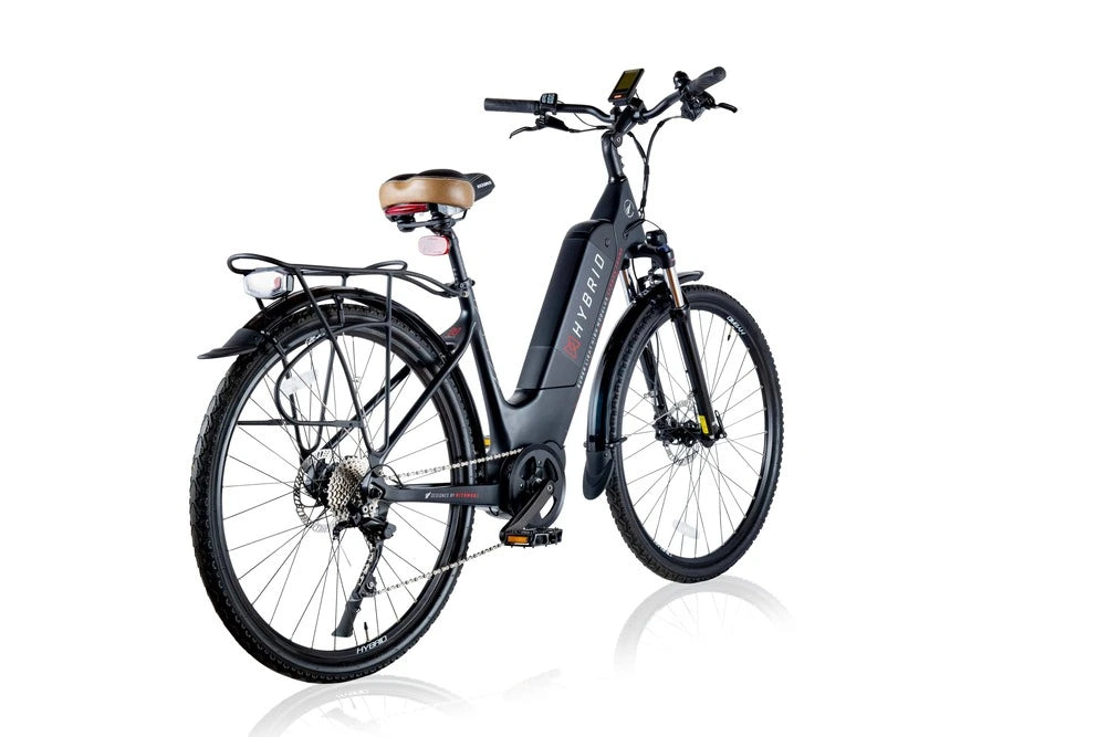 Hybrid F22 Cruiser E-Bike Rear Angle