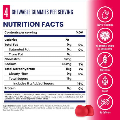 Saltstick Strawberry Energy Gummies - Image 3
