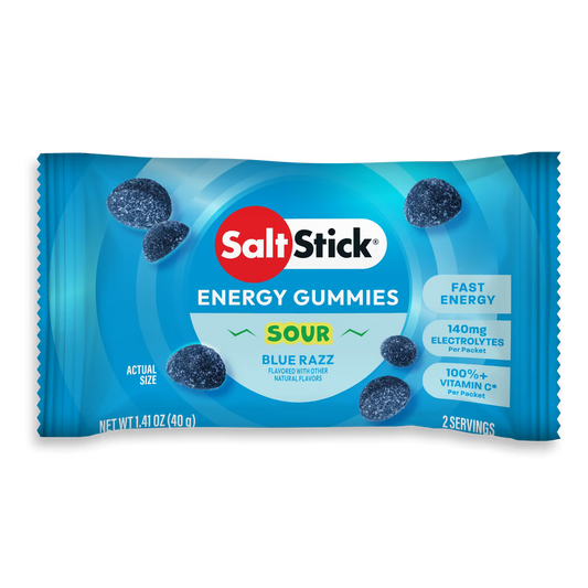 Saltstick Sour Blue Razz Energy Gummies - Image 1