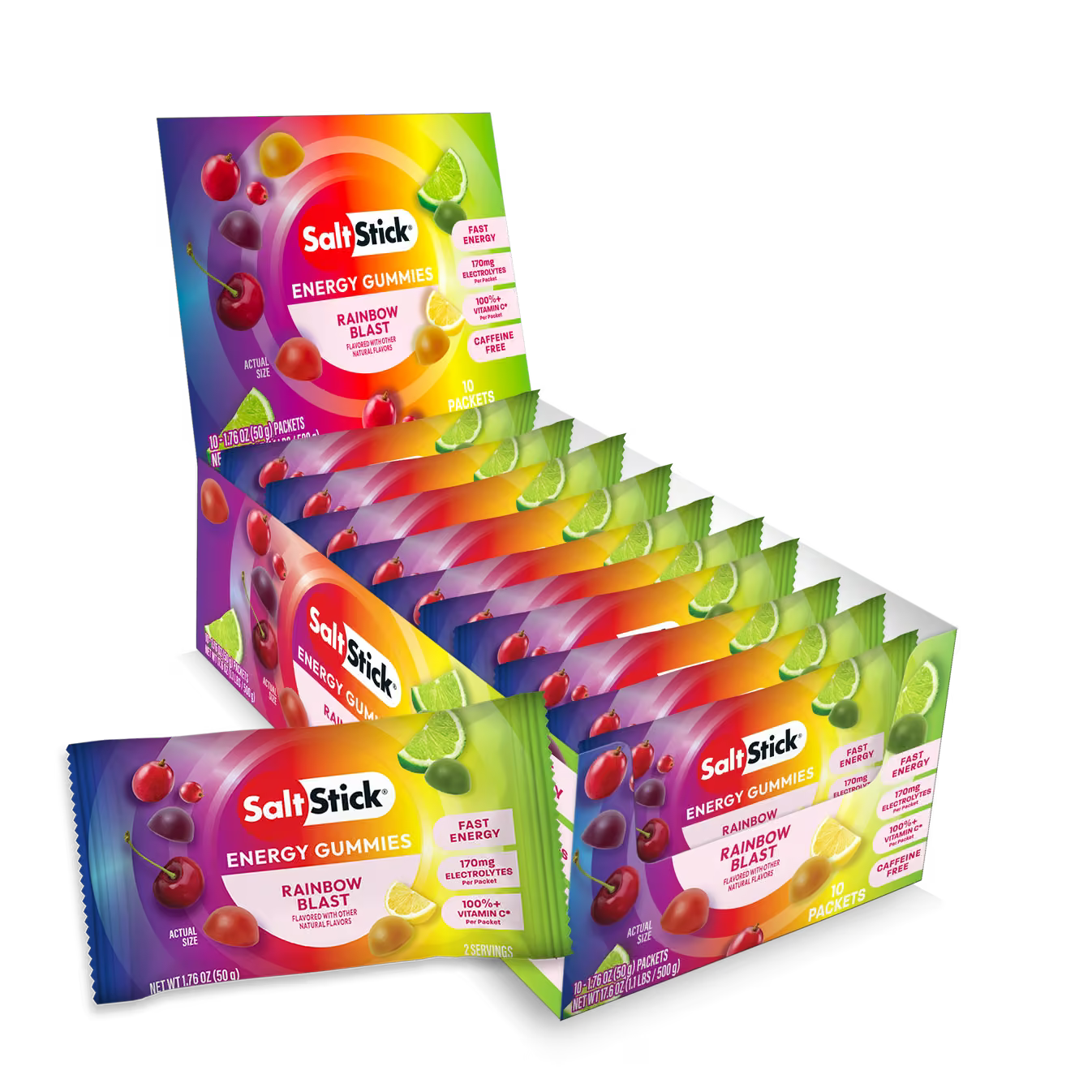 Saltstick Rainbow Blast Energy Gummies - Image 2
