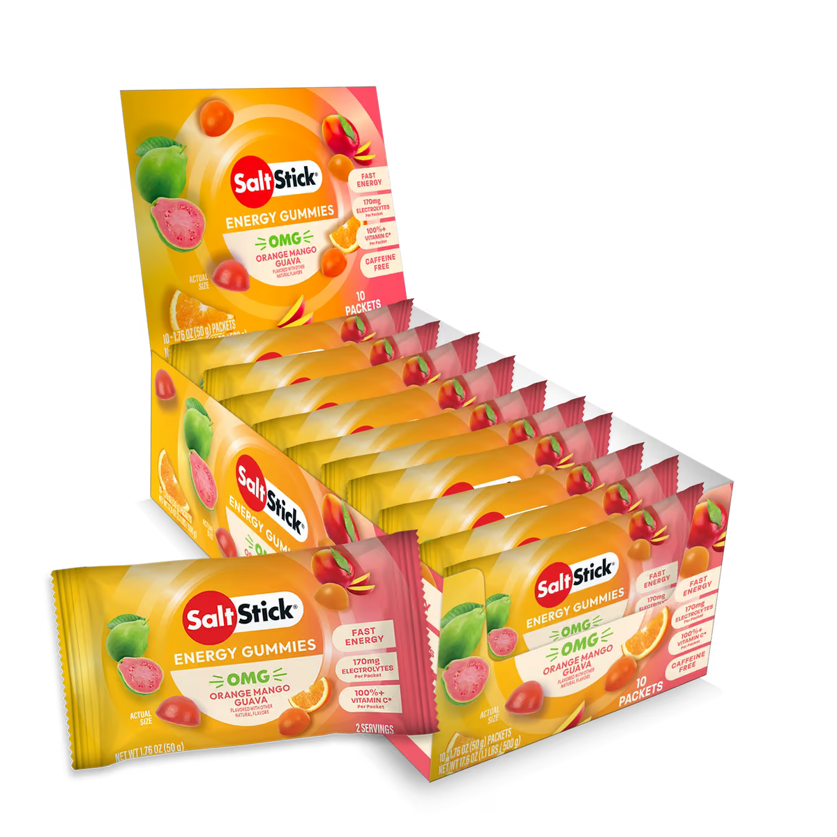 Saltstick OMG! (Orange Mango Guava) Energy Gummies - Image 2