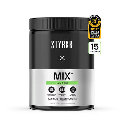 Styrkr Mix MIX+ Lime & Mint Dual-Carb Drink Mix - Image 1