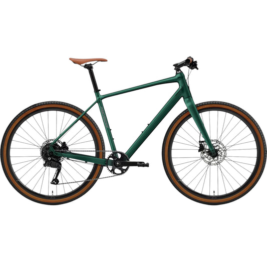 Merida Speeder 200 2027 Flat Bar Bike - Silk Halo Green Side View