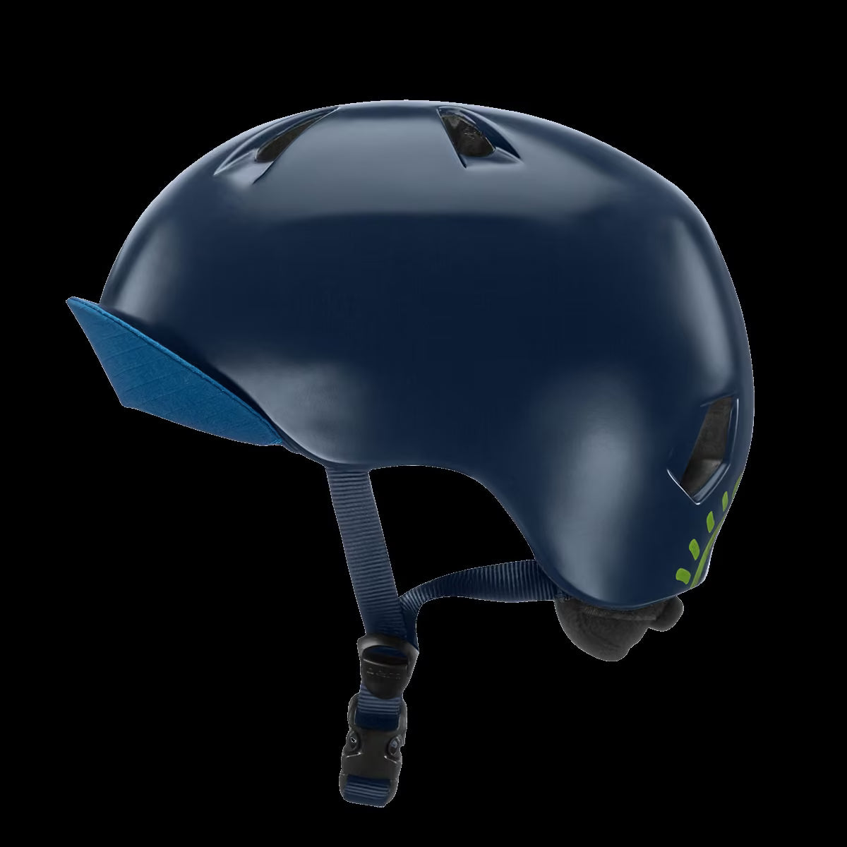 Bern Nino Satin Navy Blue Zig-Zag w/ Flip Visor - Image 2