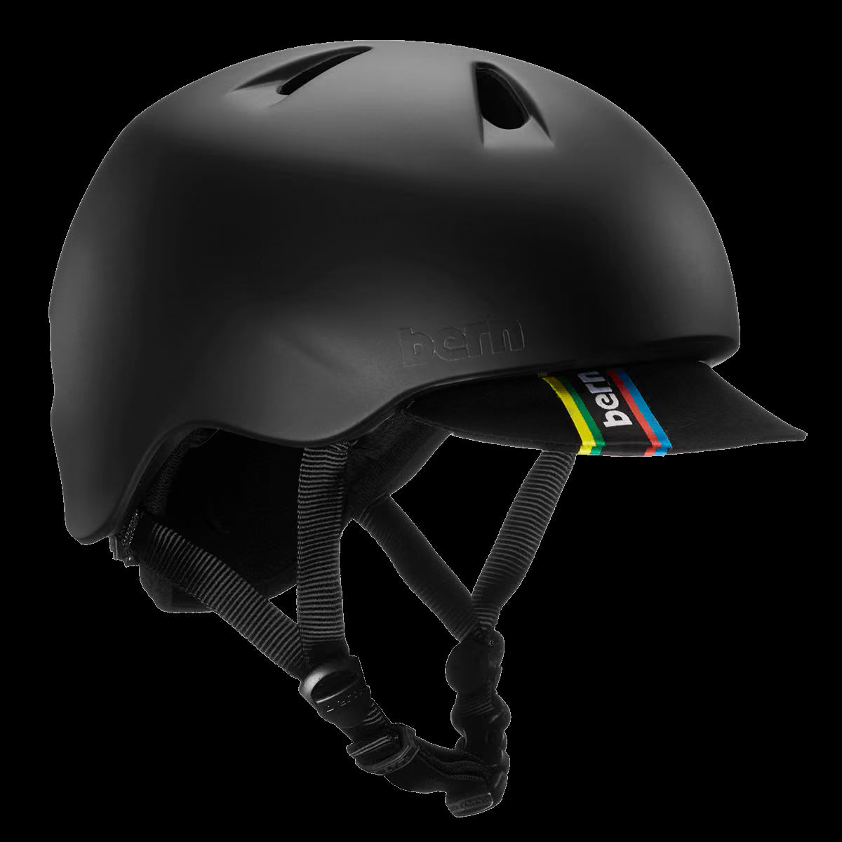 Bern Nino Matte Black w/ Flip Visor - Image 4