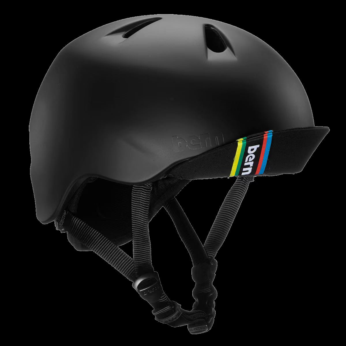 Bern Nino Matte Black w/ Flip Visor - Image 1
