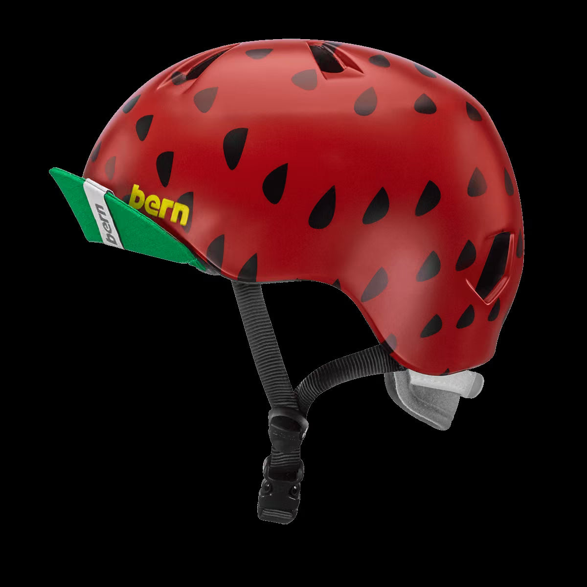 Bern Nina Satin Red Strawberry w/ Flip Visor - Image 2