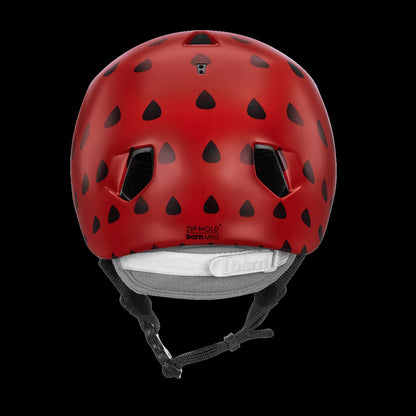 Bern Nina Satin Red Strawberry w/ Flip Visor - Image 3